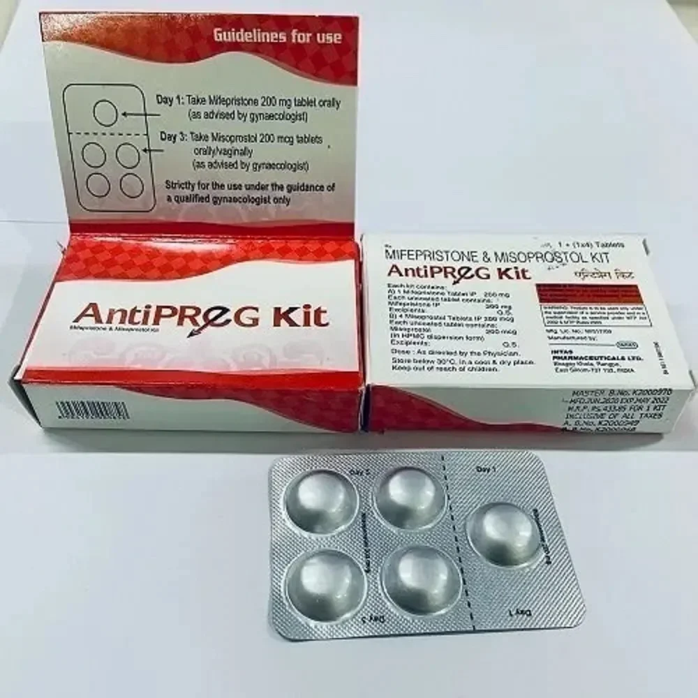AntiPREG Kit: Mifepristone 200 mg + Misoprostol 800 mcg